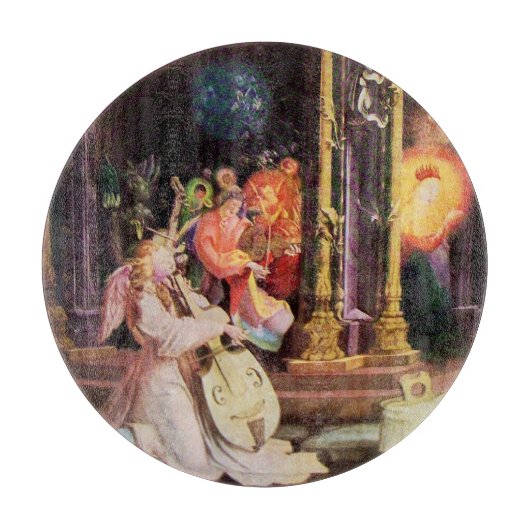 NATIVITÄT MIT ANGELN - MAGIC OF CHRISTMAS SCHNEIDEBRETT (Vorderseite)