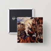 NATIVITÄT MIT WEISSEN LÄCHEN - MAGIC OF CHRISTMAS BUTTON (Vorne & Hinten)