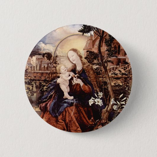 NATIVITÄT MIT WEISSEN LÄCHEN - MAGIC OF CHRISTMAS BUTTON (Vorderseite)