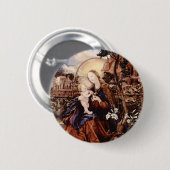 NATIVITÄT MIT WEISSEN LÄCHEN - MAGIC OF CHRISTMAS BUTTON (Vorne & Hinten)