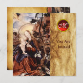 NATIVITÄT MIT WEISSEN LÄCHEN - MAGIC OF CHRISTMAS EINLADUNG (Vorne/Hinten)