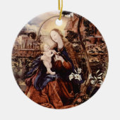 NATIVITÄT MIT WEISSEN LÄCHEN - MAGIC OF CHRISTMAS KERAMIKORNAMENT (Vorne)