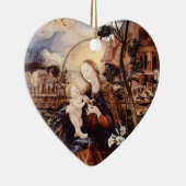 NATIVITÄT MIT WEISSEN LÄCHEN - MAGIC OF CHRISTMAS KERAMIKORNAMENT (Rechts)