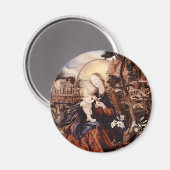 NATIVITÄT MIT WEISSEN LÄCHEN - MAGIC OF CHRISTMAS MAGNET (Vorderseite/Rückseite)