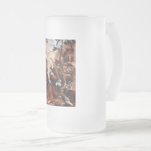 NATIVITÄT MIT WEISSEN LÄCHEN - MAGIC OF CHRISTMAS MATTGLAS BIERGLAS (VorderseiteRechts)