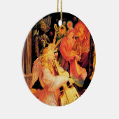 NATIVITÄT, MUSIK MAKING ANGELN - MAGIC OF CHRISTMA KERAMIK ORNAMENT (Rechts)