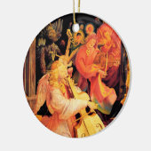 NATIVITÄT, MUSIK MAKING ANGELN - MAGIC OF CHRISTMA KERAMIK ORNAMENT (Links)