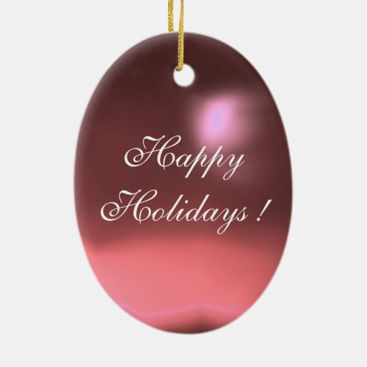 NATIVITÄT , PINK UND GOLD Gem Stein Keramik Ornament (Hinten)