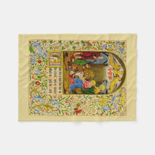 Nativität| Sie sind heute geboren Fleecedecke (Vorderseite (Horizontal))