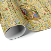 Nativität| Sie sind heute geboren Geschenkpapier (Rolleneckpunkt)