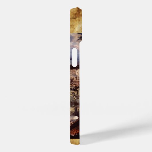 NATIVITÄT, WEISSE LÄCHEN, MAGIC CHRISTMAS Monogram Case-Mate iPhone Hülle (Rückseite / Rechts)