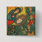 NATIVITÄTSCHRISTMAS-PARCHMENT , ANNAHME VON MAGI BUTTON (Vorderseite)