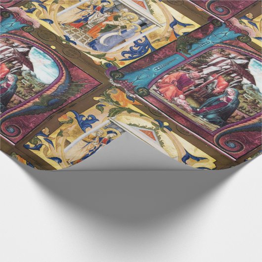 NATIVITÄTSMONOGRAMM GESCHENKPAPIER (Ecke)