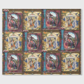 NATIVITÄTSMONOGRAMM GESCHENKPAPIER (Flach)