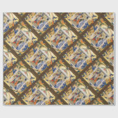 NATIVITÄTSPARCHMENT GESCHENKPAPIER (Flach)