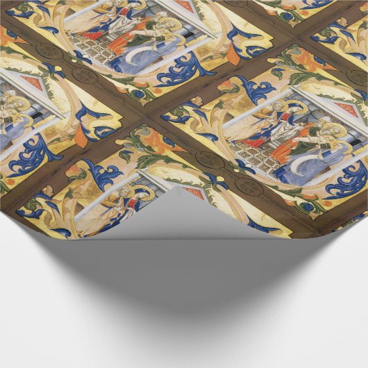 NATIVITÄTSPARCHMENT GESCHENKPAPIER (Ecke)