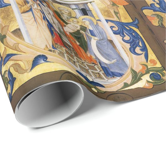 NATIVITÄTSPARCHMENT GESCHENKPAPIER (Rolleneckpunkt)