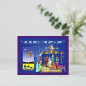 NATIVITÄTSZENE POSTKARTE (Stehend Vorderseite)