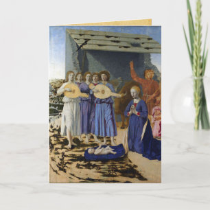 NATIVITY Altirische Weihnachtssegen Pergament  Feiertagskarte
