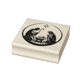 Nativity Baby Jesus Christmas Card Gummistempel (Stempel)