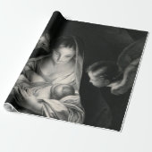 Nativity-Baby-Jesus-Jungfrau-Mary-Engel Geschenkpapier (Ungerollt)