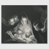 Nativity-Baby-Jesus-Jungfrau-Mary-Engel Geschenkpapier (Flach)