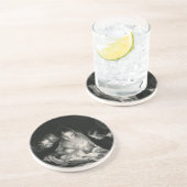 Nativity Baby Jesus Virgin Mary Angels Black White Untersetzer (Seite)