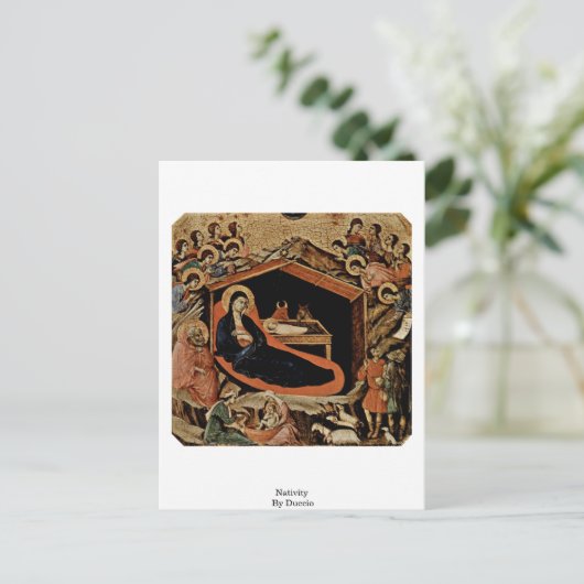 Nativity By Duccio Postkarte (Stehend Vorderseite)