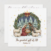 Nativity Christmas Card  (Vorne/Hinten)