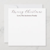 Nativity Christmas Card (Rückseite)