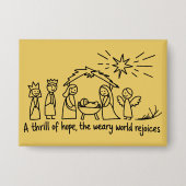 Nativity Christmas Christian Family Matching Button (Vorderseite)