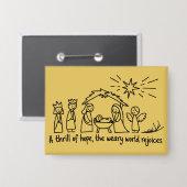Nativity Christmas Christian Family Matching Button (Vorderseite/Rückseite)