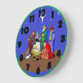 Nativity Christmas Clock with Numbers Große Wanduhr (Winkel)