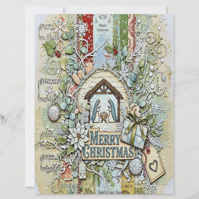 Nativity Christmas craft paper (Vorderseite)