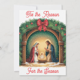 Nativity Christmas Flat Card