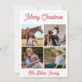 Nativity Christmas Flat Card (Rückseite)