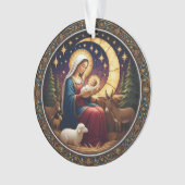 Nativity Christmas Ornament – Double-Sided (Vorderseite)