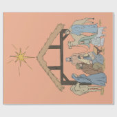 NATIVITY CHRISTMAS WRAPPING PAPER GESCHENKPAPIER (Flach)