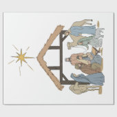 NATIVITY CHRISTMAS WRAPPING PAPER GESCHENKPAPIER (Flach)