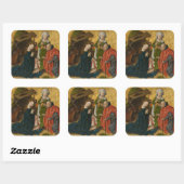 Nativity, circa 1460 quadratischer aufkleber (Blatt)