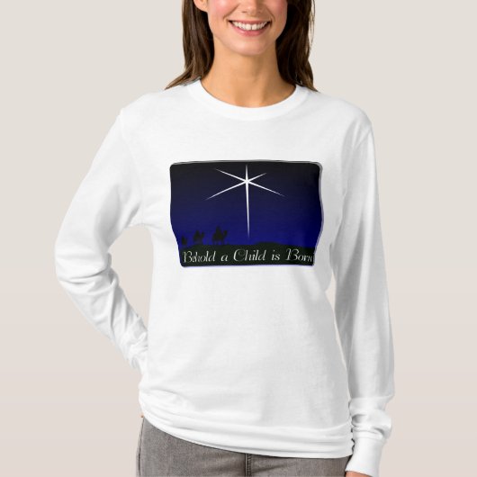 Nativity ein Kind ist geboren T-Shirt (Vorderseite)