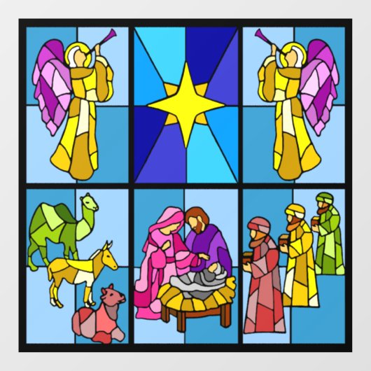 Nativity   fensteraufkleber (Blatt)