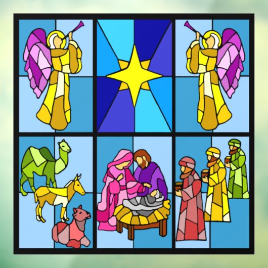 Nativity   fensteraufkleber (Blatt 3)