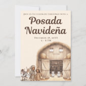 Nativity Festive Mexican Posada Navideña Einladung (Vorderseite)