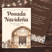 Nativity Festive Mexican Posada Navideña Einladung