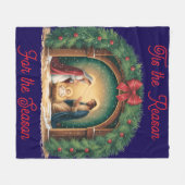 Nativity Fleece Blanket (Vorderseite (Horizontal))