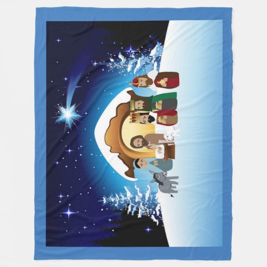 Nativity-Fleece-Decke Fleecedecke (Vorderseite)