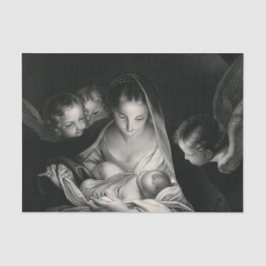 Nativity-Geburt der Engels-Jungfrau Mary Jesuss Seidenpapier (Vorderseite)