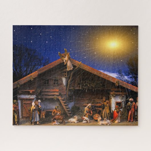 Nativity-glühendes Stern-Foto-Puzzlespiel Puzzle (Horizontal)