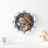 Nativity Große Wanduhr (Zuhause)